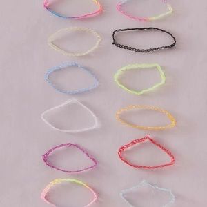 ⭐️ Awesome Colorful Value 12 pack of Awesome tattoo look Y2k 80s chokers ⭐️